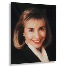 Cargar imagen en el visor de la galería, Digitally Restored and Enhanced 1992 Hillary Rodham Clinton Print - First Lady Portrait - Political Pioneer Women's Leadership - Archival Print
