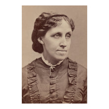 Load image into Gallery viewer, Digitally Restored and Enhanced 1870 Louisa May Alcott Print - Little Women Author Portrait - Boston Literary Victorian - Archival Print
