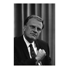 Cargar imagen en el visor de la galería, 1966 Billy Graham Print - Evangelist Portrait American Religious Leader - Mid-Century Ministry - Archival Print
