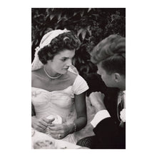Load image into Gallery viewer, Digitally Restored and Enhanced 1953 JFK Wedding Photo - John and Jacqueline Kennedy Reception - Newport Rhode Island Wedding - Archival Print
