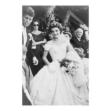 Load image into Gallery viewer, Digitally Restored and Enhanced 1953 Jacqueline Bouvier Photo - Wedding Day Bridal Portrait - Future First Lady Newport - Archival Print
