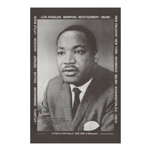 Cargar imagen en el visor de la galería, Digitally Restored and Enhanced 1972 Dr Martin Luther King Jr Memorial Poster - In Memoriam - Civil Rights Leader Portrait - Archival Print
