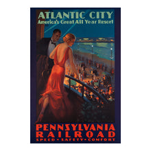 Cargar imagen en el visor de la galería, 1935 Atlantic City Print - Pennsylvania Railroad Marlborough Blenheim Hotel - Art Deco Beach Resort - Archival Print
