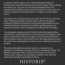 Cargar imagen en el visor de la galería, Digitally Restored and Enhanced 1868 Harriet Tubman Print - Underground Railroad Abolitionist - Freedom Fighter Civil War Era - Archival Print
