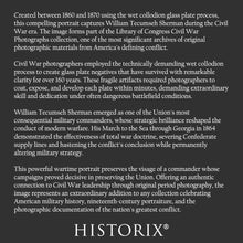 Load image into Gallery viewer, Digitally Restored and Enhanced 1860 William T. Sherman Print - Civil War General Union Army Commander - March to the Sea - Archival Print
