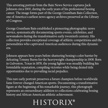 Load image into Gallery viewer, Digitally Restored and Enhanced 1900 Jack Johnson Print - Early Career Boxing Portrait - Galveston Champion Pre-Title Era - Archival Print
