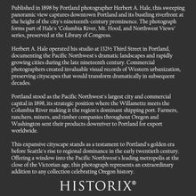 Load image into Gallery viewer, Digitally Restored and Enhanced 1898 Portland Oregon Print - Downtown Riverfront Panorama - Pacific Northwest Victorian Era - Archival Print
