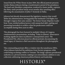 Cargar imagen en el visor de la galería, 1964 Lyndon B. Johnson Print - 36th President Official Portrait - White House Great Society Era - Archival Print
