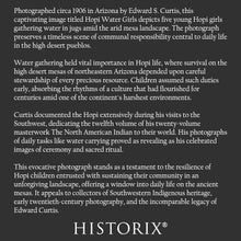 Load image into Gallery viewer, Digitally Restored and Enhanced 1906 Hopi Water Girls Print - Indigenous Children Arizona Southwest - Mesa Daily Life Photography - Archival Print
