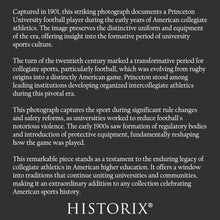 Cargar imagen en el visor de la galería, 1901 Princeton Football Photo - Collegiate Athlete Ivy League - New Jersey University Sports - Archival Print
