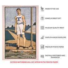 Load image into Gallery viewer, 1905 Tome School Track Athlete Print - Progressive Era Preparatory School Athletics - Archival Print
