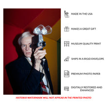 Load image into Gallery viewer, Digitally Restored and Enhanced 1977 Andy Warhol Photo - Pop Art Artist Portrait - Contemporary Art Icon Factory Era - Archival Print
