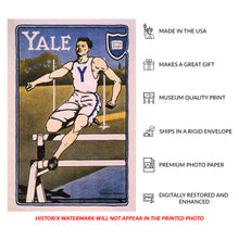 Load image into Gallery viewer, 1903 Yale Hurdle Jumper Print - Progressive Era Collegiate Track and Field Athletics - Archival Print
