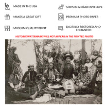 Load image into Gallery viewer, Digitally Restored and Enhanced 1911 Columbia Tribe Gamblers Print - Indigenous Colville Reservation Washington - Plateau Heritage - Archival Print
