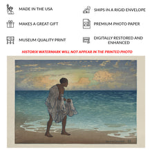 Cargar imagen en el visor de la galería, Digitally Restored and Enhanced 1920 Hawaii Photo - Hawaiian Fisherman Traditional Fishing - Pacific Island Indigenous Culture - Archival Print
