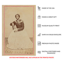 Cargar imagen en el visor de la galería, Digitally Restored and Enhanced 1868 Harriet Tubman Print - Underground Railroad Abolitionist - Freedom Fighter Civil War Era - Archival Print
