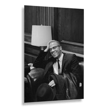 Load image into Gallery viewer, Digitally Restored and Enhanced 1964 Malcolm X Portrait Print - Capitol Portrait Civil Rights Leader - African American History 1960s - Archival Print
