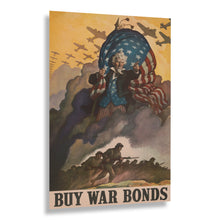 Cargar imagen en el visor de la galería, Digitally Restored and Enhanced 1942 Buy War Bonds Poster - WWII Office Emergency Management - Patriotic Home Front Pearl Harbor - Archival Print
