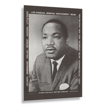 Cargar imagen en el visor de la galería, Digitally Restored and Enhanced 1972 Dr Martin Luther King Jr Memorial Poster - In Memoriam - Civil Rights Leader Portrait - Archival Print
