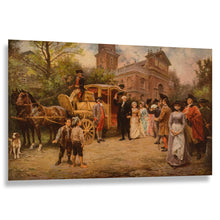 Load image into Gallery viewer, Digitally Restored and Enhanced 1908 Washington at Christ Church Print - Easter Sunday 1795 Alexandria Virginia - Presidential History - Archival Print
