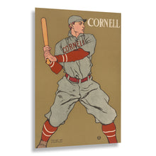 Cargar imagen en el visor de la galería, Digitally Restored and Enhanced 1908 Cornell Baseball Player Print - Progressive Era Collegiate Athletics Sports - Archival Print
