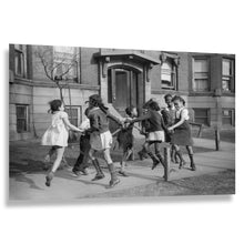 Load image into Gallery viewer, Digitally Restored and Enhanced 1941 Chicago Ring Around a Rosie Print - Bronzeville Children FSA Documentary - Great Migration Heritage - Archival Print
