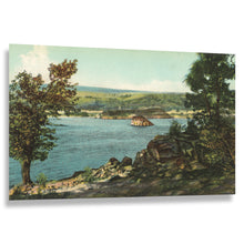 Load image into Gallery viewer, Digitally Restored and Enhanced 1908 Memaloose Island Print - Columbia River Gorge Oregon - Sacred Indigenous Landmark Heritage - Archival Print
