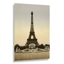 Load image into Gallery viewer, Digitally Restored and Enhanced 1890 Eiffel Tower Print - Paris France Belle Epoque - Architecture Exposition Universelle Landmark - Archival Print
