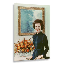 Cargar imagen en el visor de la galería, Digitally Restored and Enhanced 1977 Rosalynn Carter Print - First Lady Official White House Portrait - Mental Health Advocate - Archival Print
