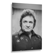 Load image into Gallery viewer, Digitally Restored and Enhanced 1977 Johnny Cash Print - Man in Black Portrait Country Music Legend - American Music Icon - Archival Print

