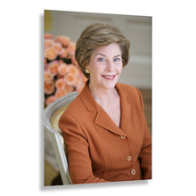 Load image into Gallery viewer, Digitally Restored and Enhanced 2005 Laura Bush Print - First Lady Official Portrait - White House Education Advocate Literacy - Archival Print
