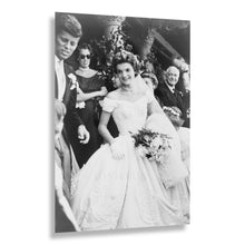 Load image into Gallery viewer, Digitally Restored and Enhanced 1953 Jacqueline Bouvier Photo - Wedding Day Bridal Portrait - Future First Lady Newport - Archival Print

