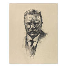 Load image into Gallery viewer, Digitally Restored and Enhanced 1919 Theodore Roosevelt Bust Portrait Photo - Theodore Roosevelt Photo Print - Vintage Photo of Teddy Roosevelt Poster

