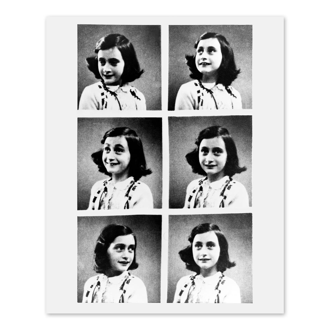 Digitally Restored and Enhanced 1939 Anne Frank Portrait Photo - Vintage Photograph of Anne Frank The Author of The Diary of A Young Girl Wall Art Poster