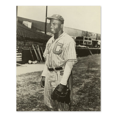 Digitally Restored and Enhanced 1945 Jackie Robinson Poster Photo Print - Jackie Robinson in Kansas City Monarchs Uniform Vintage Portrait Photo Wall Art