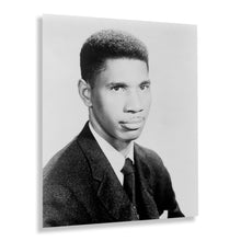 Cargar imagen en el visor de la galería, Digitally Restored and Enhanced 1963 Medgar Evers Poster Photo Print - Vintage Portrait of Black American Civil Rights Activist Medgar Evers Facing Right
