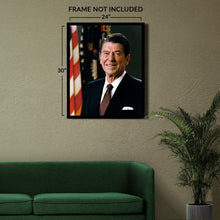 Cargar imagen en el visor de la galería, Digitally Restored and Enhanced Ronald Reagan 40th President of the United States Official Portrait Photo Print Poster
