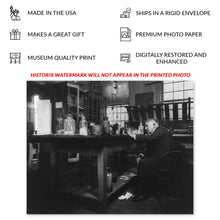 Cargar imagen en el visor de la galería, Digitally Restored and Enhanced 1904 Thomas Edison Laboratory Portrait Photo - Inventor Innovation Pioneer - Science History Photography - Gallery-Quality Print
