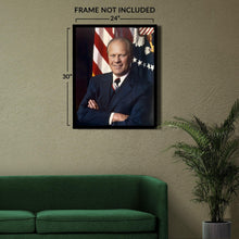 Cargar imagen en el visor de la galería, Digitally Restored and Enhanced Gerald R Ford 38th President of the United States Official Portrait Photo Print Poster
