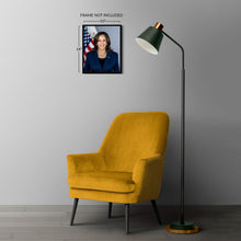 Cargar imagen en el visor de la galería, Digitally Restored and Enhanced Kamala Harris 49th Vice President of the United States Official Portrait Photo Print Poster
