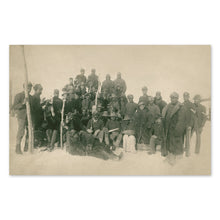 Load image into Gallery viewer, Digitally Restored and Enhanced 1890 Buffalo Soldiers Photo Print - Vintage Photo of The Buffalo Soldiers in Fort Keogh Montana Wall Art Poster Print
