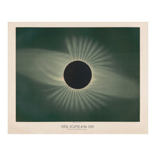 Load image into Gallery viewer, Digitally Restored and Enhanced 1881 Total Eclipse of the Sun Print - Trouvelot Astronomical Art Scientific Celestial - Victorian Era - Archival Print
