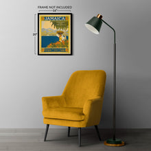 Cargar imagen en el visor de la galería, Digitally Restored and Enhanced 1910 Jamaica Gem of the Tropics Caribbean Travel Poster - Tropical Island Tourism Art - Archival Reproduction
