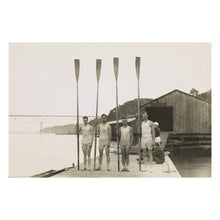 Load image into Gallery viewer, Digitally Restored and Enhanced 1913 Penn Crew Team Print - Ivy League Rowing Poughkeepsie Regatta Collegiate - Hudson River Heritage - Archival Print
