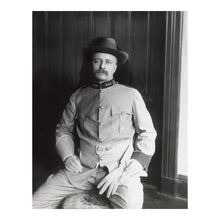 Cargar imagen en el visor de la galería, Digitally Restored and Enhanced 1898 Theodore Roosevelt Print - Rough Riders Uniform - Spanish American War Military Portrait - Archival Print
