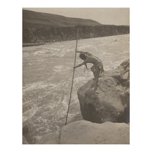 Load image into Gallery viewer, Digitally Restored and Enhanced 1910 The Fisherman Wishham Print - Columbia River Indigenous Salmon Fishing - Pacific Northwest - Archival Print
