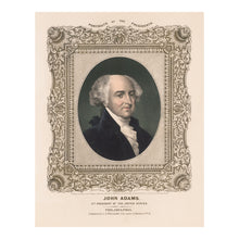 Cargar imagen en el visor de la galería, Digitally Restored and Enhanced 1846 John Adams Portrait - Second President Founding Father - Philadelphia Presidential Series - Archival Print
