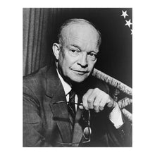 Load image into Gallery viewer, Digitally Restored and Enhanced 1954 Dwight D. Eisenhower Print - Presidential Portrait - Cold War Leader WWII General - Archival Print
