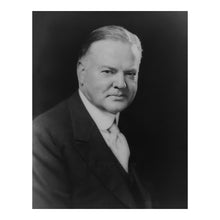 Cargar imagen en el visor de la galería, Digitally Restored and Enhanced 1928 Herbert Hoover Print - 31st President Campaign Portrait - Roaring Twenties Election - Archival Print
