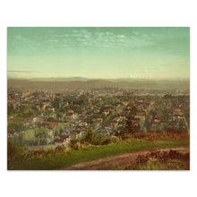 Load image into Gallery viewer, Digitally Restored and Enhanced 1901 Portland Mt. Hood Print - Oregon Cityscape Willamette River - City of Roses Pacific Northwest - Archival Print
